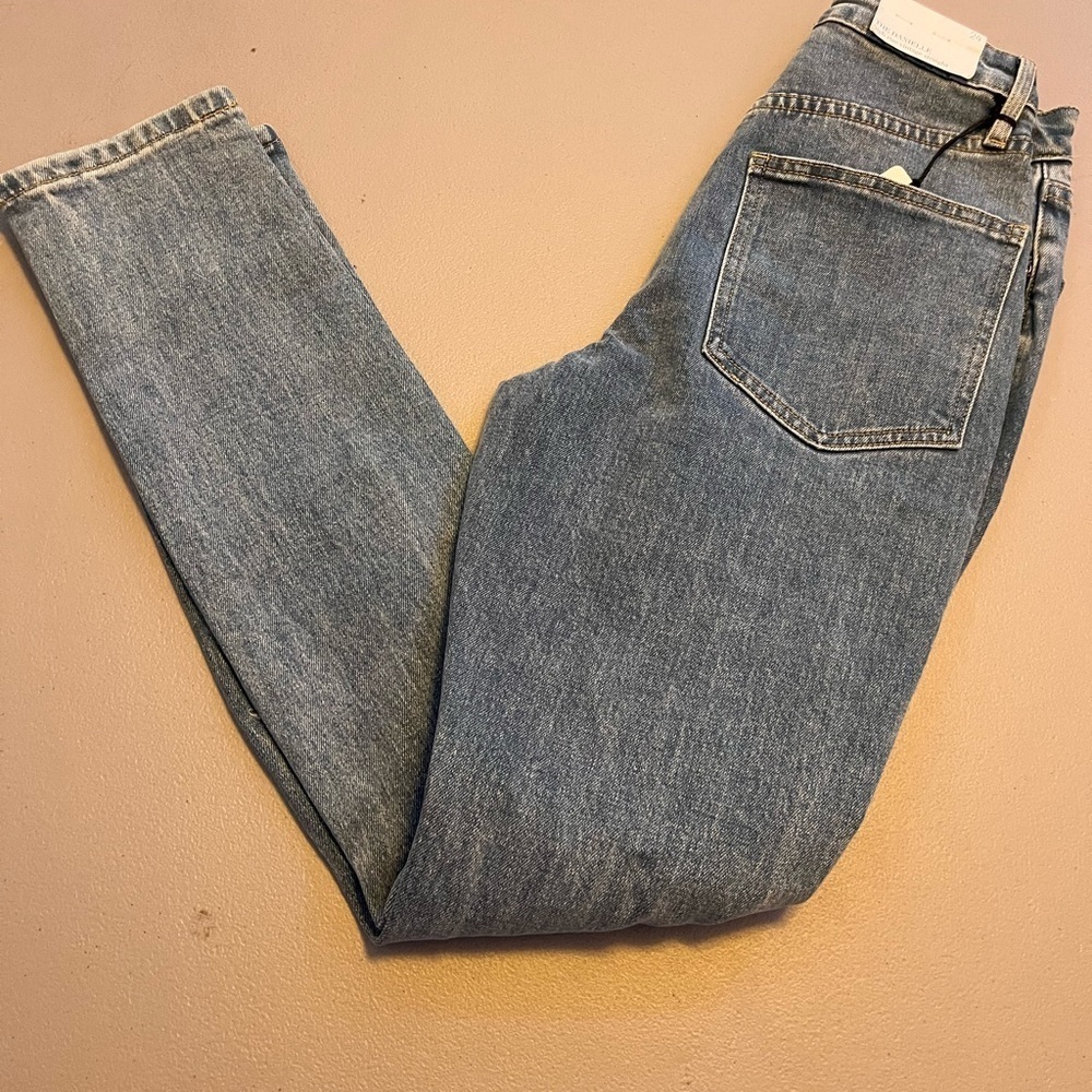 NWT WE WORE WHAT The Danielle High Rise Vintage Straight Jeans Size 24